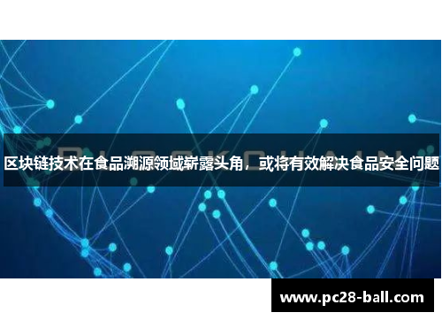 区块链技术在食品溯源领域崭露头角，或将有效解决食品安全问题